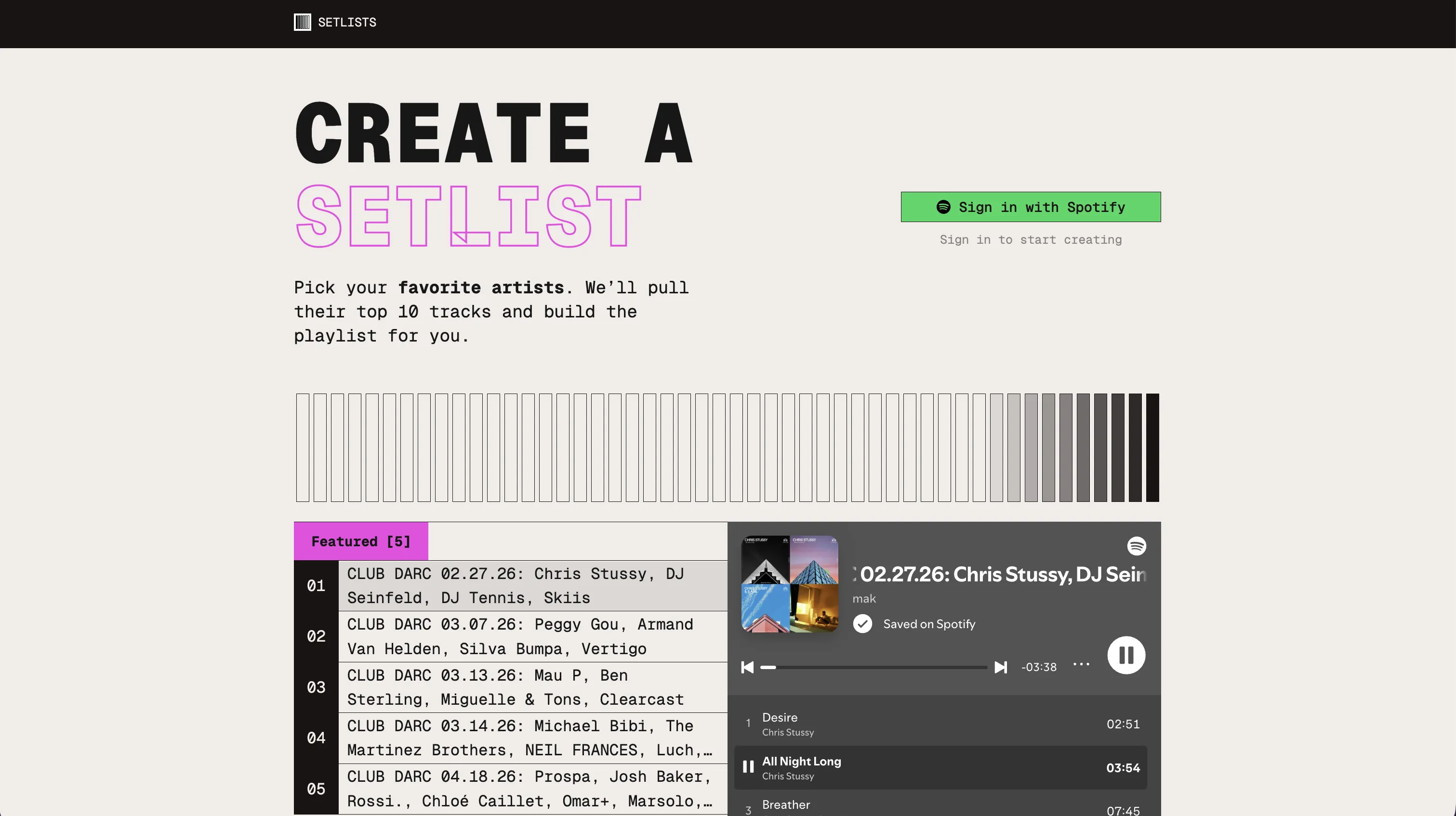 Demo screenshot